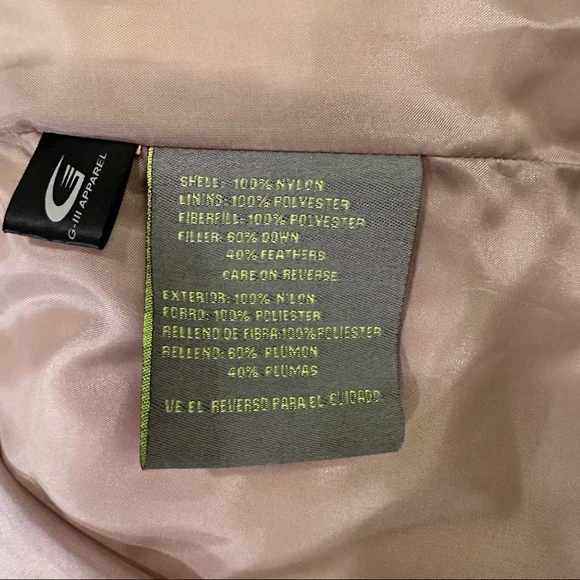 Kenneth Cole Reaction Cream Down Puffer Vest M - Picture 6 of 6